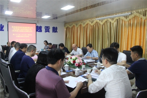 【重大会议】奋斗谋发展 实干开新篇 整装再出发 全力书写高质量发展新答卷——杭构公司（建工建材公司 、建工砼公司）等三家单位第二十二次（十二次）股东会、六届董事三次会议圆满召开